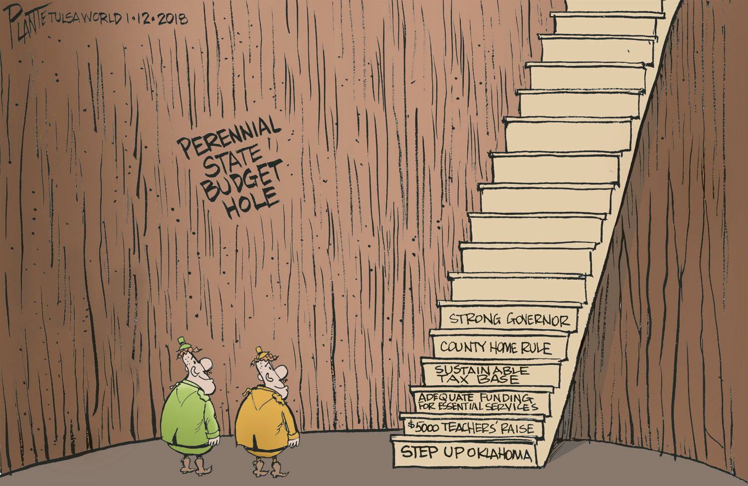 Bruce Plante Cartoon: Getting out of the Budget Hole